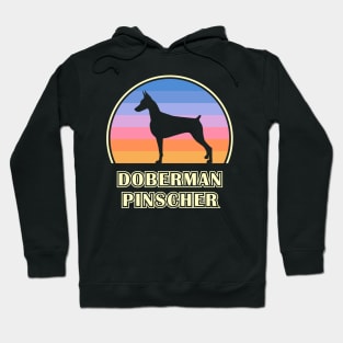 Doberman Pinscher Vintage Sunset Dog Hoodie